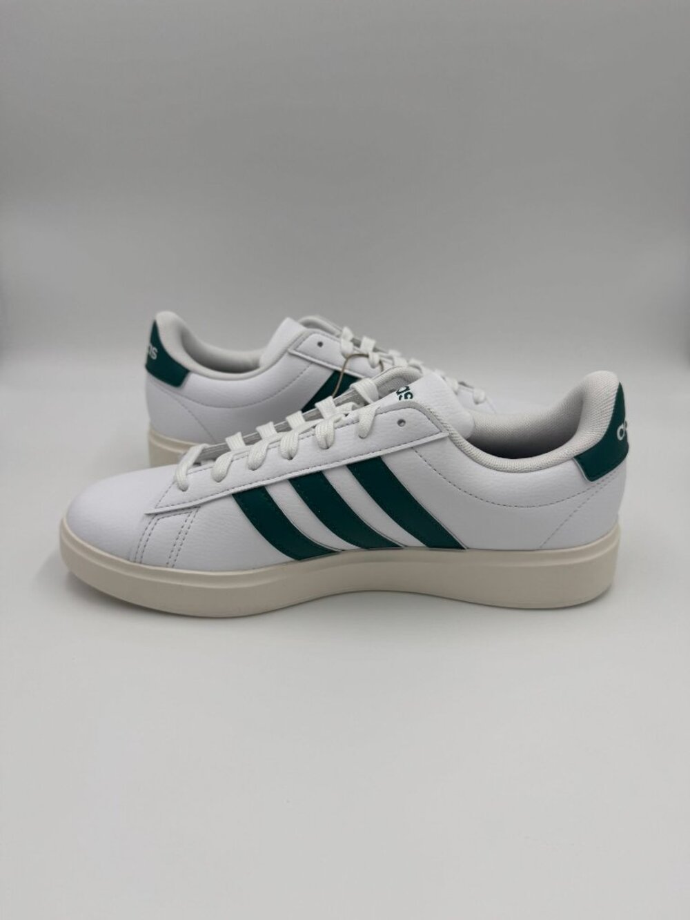 adidas Grand Court White / Green Womens Shoes - Picture 2 of 8